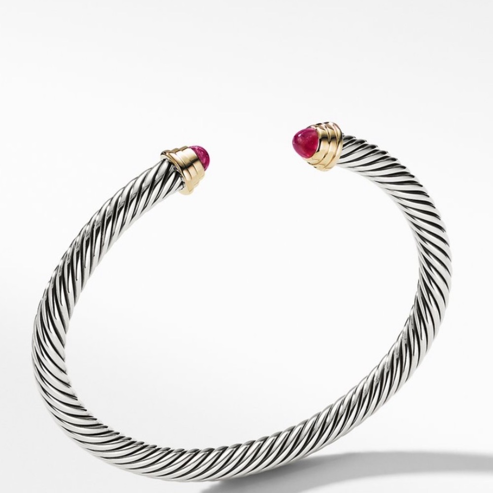 David Yurman ruby kids cable cuff